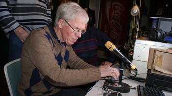 Hans PA0WYS met morse bezig op 160 meter.